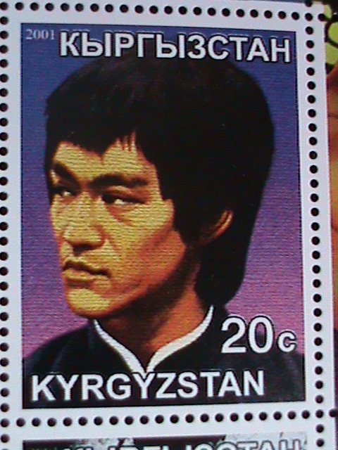 KYRGYZSTAN-2001- WORLD FAMOUS MOVIE STAR-BRUCE LEE-MNH SHEET VERY FINE