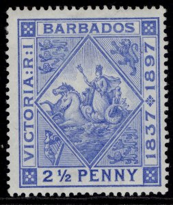 BARBADOS QV SG119, 2½d ultramarine, M MINT. Cat £19.