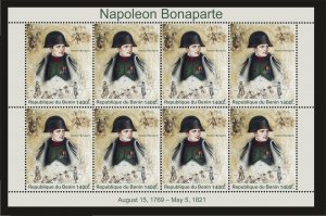 Stamps. Napoleon Bonaparte sheet perforated 2022 year Benin NEW