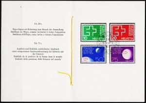 Switzerland. 1963 Presentation Pack?. S.G.683/686 Fine Used