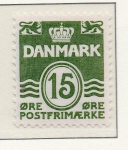 Denmark 1961-65 Early Issue Fine Mint Hinged 15ore. NW-225124