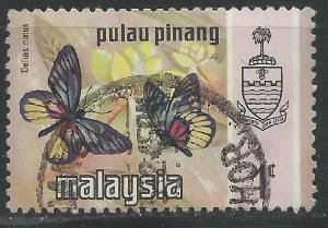 Penang 1971 - 1c Butterfly Litho - SG75 used