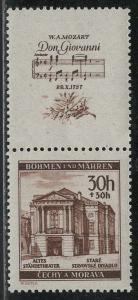 Bohemia and Moravia Scott # B5, label, mint nh, se-tenant, Mi# SZd28