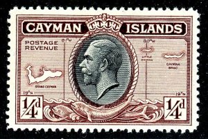 Cayman Islands, Scott #85, Unused, Hinged