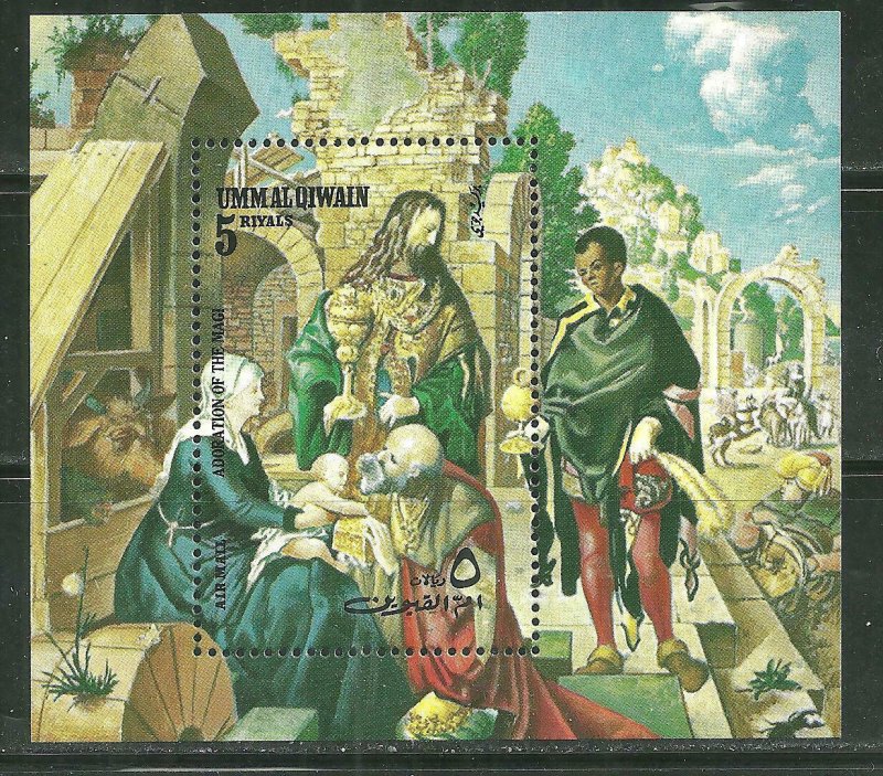 Umm Al Qiwain MNH S/S Adoration Of The Magi