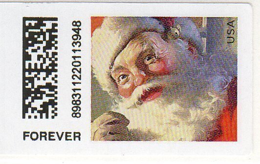 US CVP109 - (50c) - 2018 Santa, Computer Vended Postage MNH Single