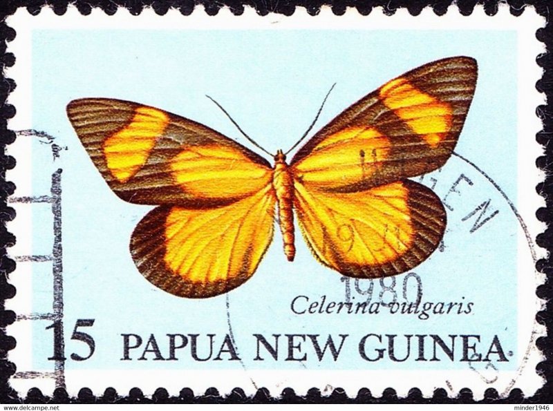 PAPUA NEW GUINEA 1979 QEII 15c Multicoloured Butterflies SG372 FU
