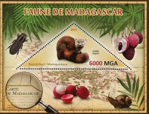 Galidia Elegans Stamp Fauna Wild Animal Souvenir Sheet Mint NH