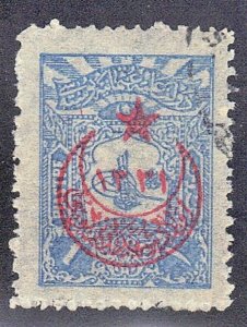 TURKEY SCOTT #380 USED 1pl 1901