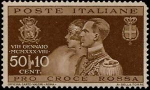 Italy Scott 240 Mint never hinged with rounded corner.