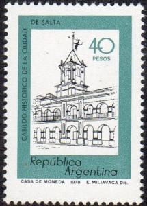 Argentina 1163 - Mint-NH - 40p City Hall, Salta (1978) (cv $0.30)