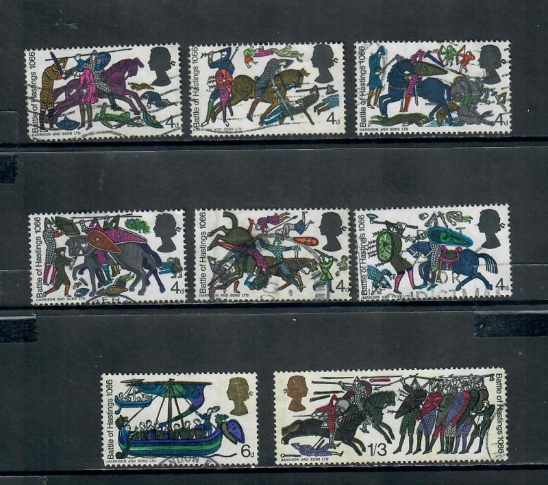 G.B 1966 COMMEMORATIVES BATTLE OF HASTINGS SET USED h 240121