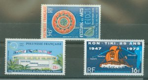 French Polynesia #C85-C87  Single (Complete Set)