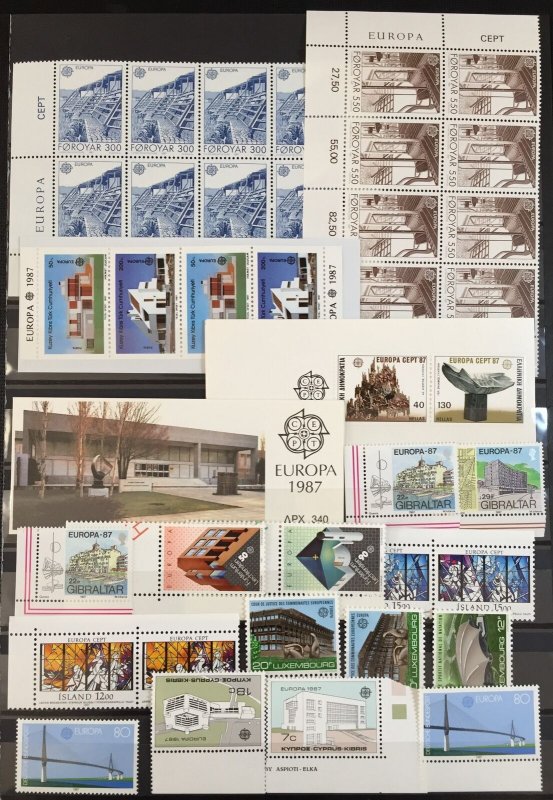 GB Sweden Cyprus Malta Europa MNH +Blocks+Booklets Mixture(Apx350)(TK76) 