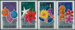 Cook Islands 1979 SG671-674 Christmas Airmail surcharges set MNH