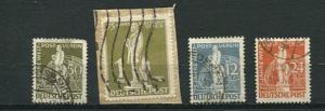 Germany Berlin 1949 Mi 35and 37-8 and 40 Used CV 263 euro 5191