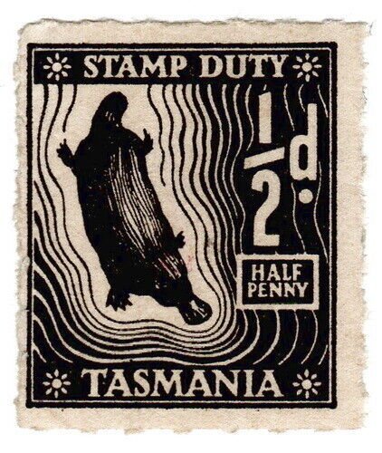 (I.B) Australia - Tasmania Revenue : Stamp Duty ½d (1955) 