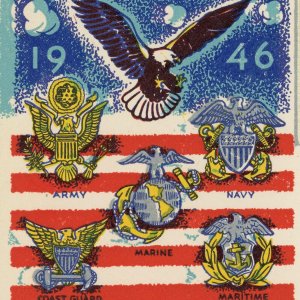 US Armed Forces WWII Victory Commemorative Cover FDC Postage 1946 Washington DC