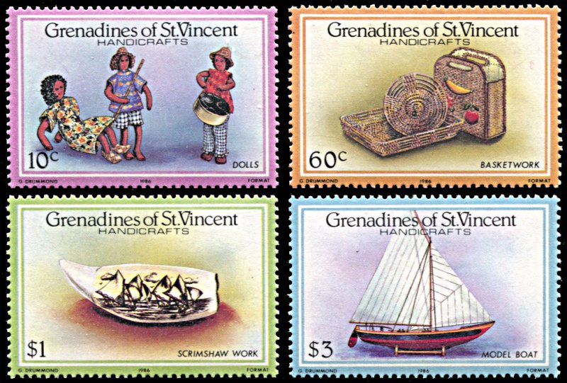 Saint Vincent Grenadines 519-522, MNH, Handicrafts