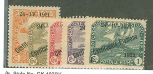 Fiume #164-168 Unused Multiple