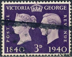 Great Britain 1940 Sc 257 Victoria & George VI Stamp Used