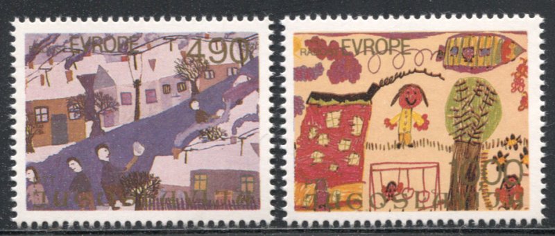 Yugoslavia 1443-1444, MNH, Joy of Europe Children's Meeting