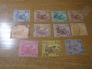 Malaya  #  50-51/54/57-61/64/66  used