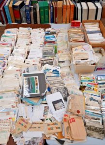 US & Worldwide 30-40Lb Box Lot of Stamps, Kiloware, Covers, Postcards & Ephemera