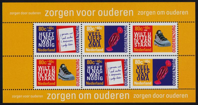 Netherlands B707a MNH Senior Citizens, Shoe, Candy