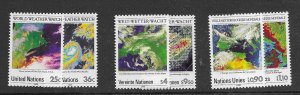 UN 91-92 176-77 550-51  3 sets 1989  VF  NH