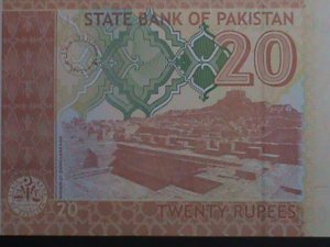 ​PAKISTAN 2014 -20 RUPEES-STATE BANK OF PAKISTAN CURRENCY UNCIRCULATED-VERY FINE