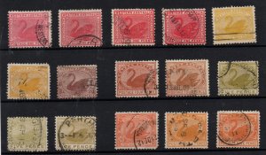 Western Australia 1905-12 Swans good shade variety used WS36715