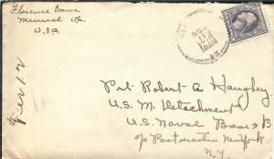 Mineral, Va to U.S. Marine Det., Naval Base #13 (Azores Islands) 1918 (M5514)