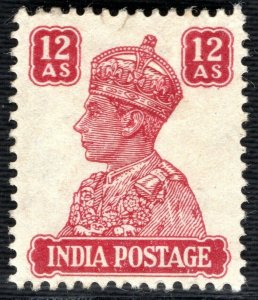 INDIA KGVI Stamp 12a Mint MM 1940-1943 ex Commonwealth Collection OBLUE29