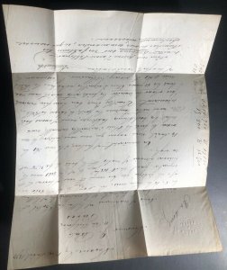 1872 Moscow Russia Letter Sheet Cover To Paris France HV Stamp Sc#20 22c 24a