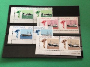 Faroe Islands Fishing trawler boats mint never hinged stamp set A10912