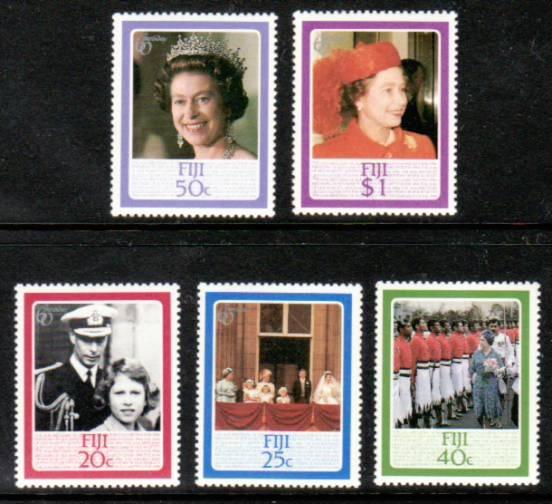 Fiji QEII Birthday 544-548 MNH 