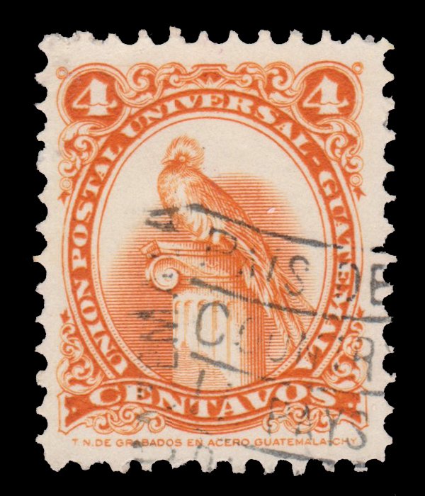 GUATEMALA STAMP 1957. SCOTT # 370. USED. # 8