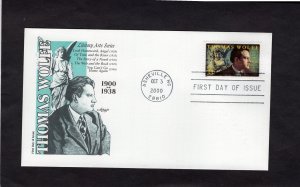 3444 Thomas Wolfe, FDC Artmaster