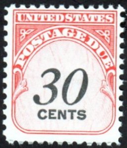 SC# J98 - (30c) - Carmine Rose, MNH single