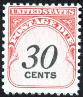 SC# J98 - (30c) - Carmine Rose, MNH single