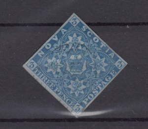 Nova Scotia QV 1851 3d Blue Imperf SG3 MH BP9486