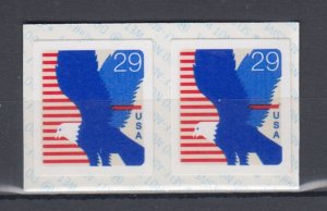 USA #2598b  Eagle coil pair MNH