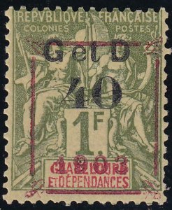 Guadeloupe 1903 SC 51 Var /Maury 51 1B Mint