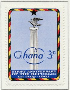 1961 GHANA 3d MH* Stamp A4P42F40202-