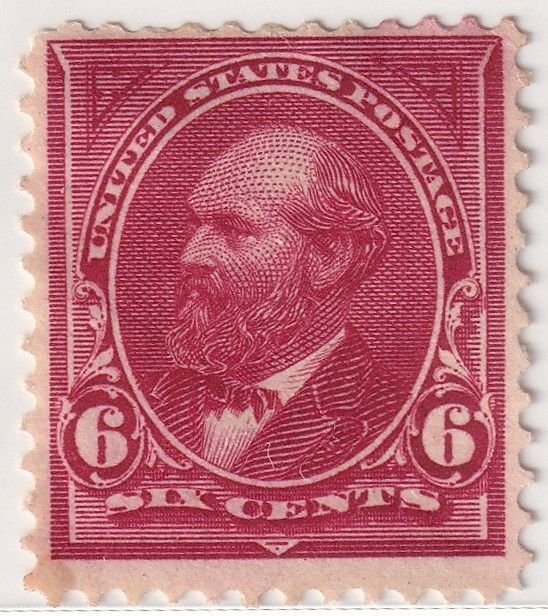 US 1890's_ Garfield 6C Pair - Used (Numeral 2 cancel) and Mint Hinged