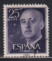 Spain 818 General Francisco Franco 1954