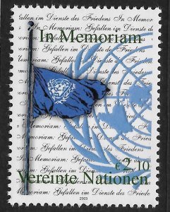 UN Vienna #337 £2.10 In Memoriam of Victims of Bombing ~ MNH