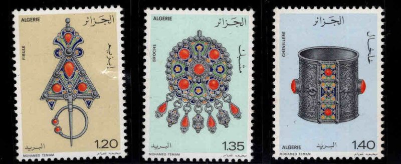 ALGERIA Scott 621-623 MNH**  Jewelry stamp set