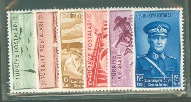 Turkey #805-10  Single (Complete Set)